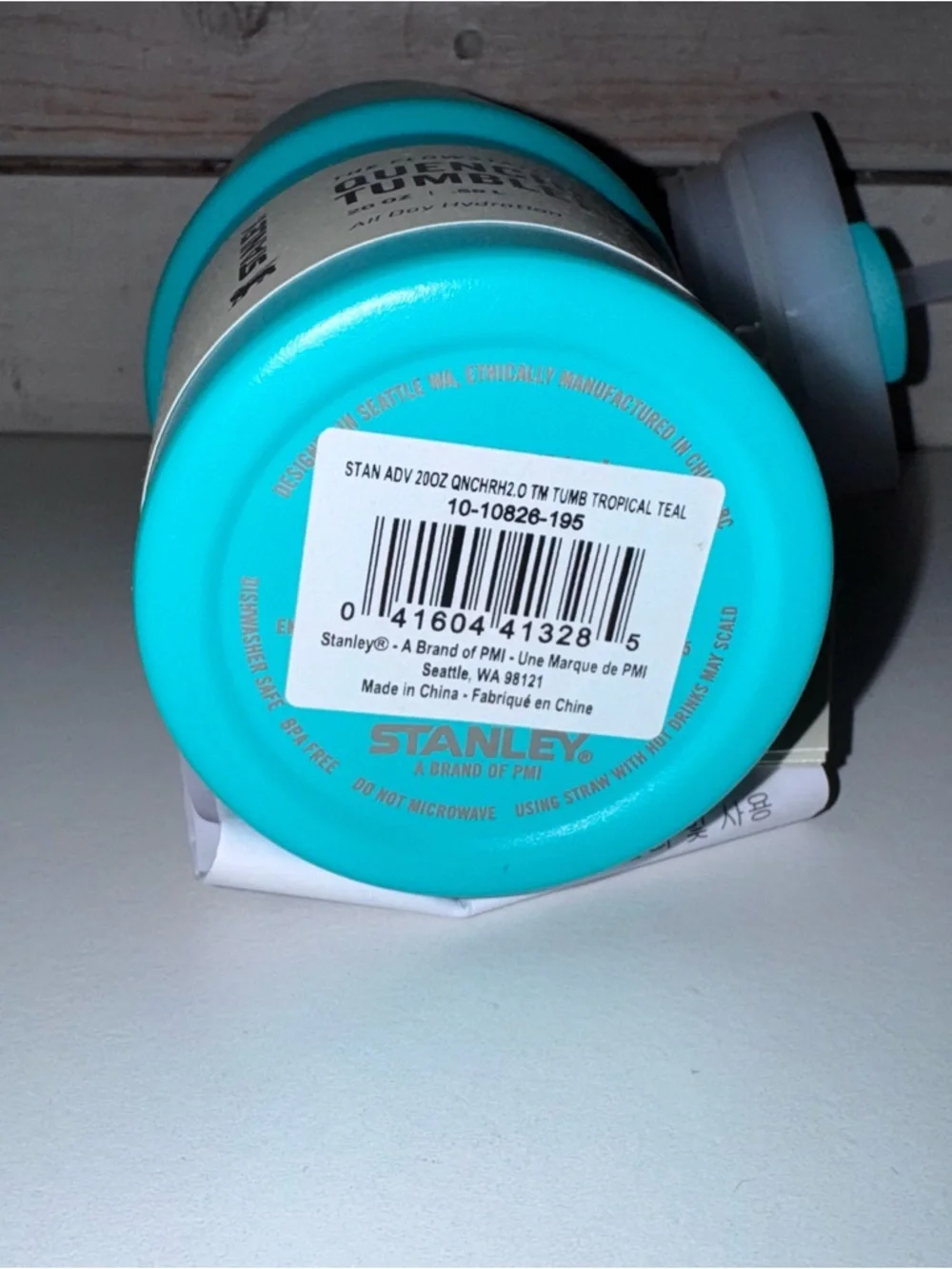 Stanley 20oz Quencher Tumbler TROPICAL TEAL Summer 2024 Heat Wave Collection NWT - Picture 5 of 6